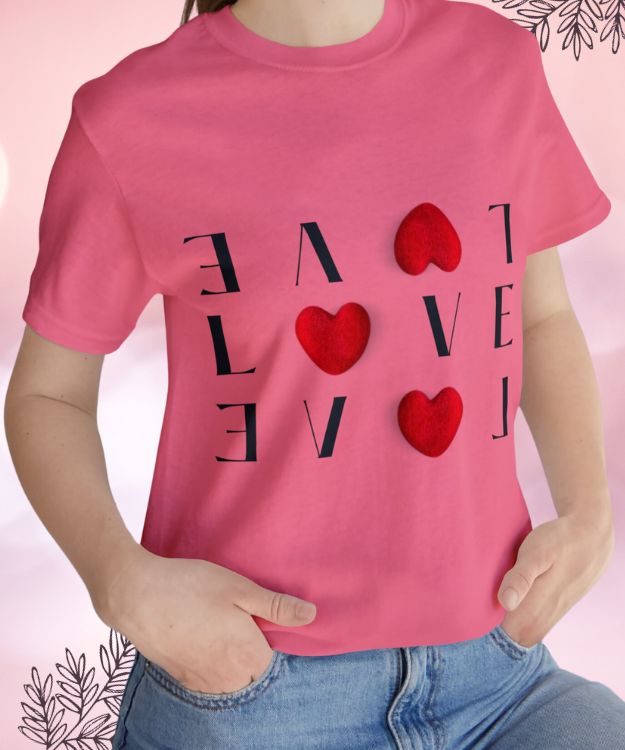 Love Sparkle Valentine T-Shirt - Image 6