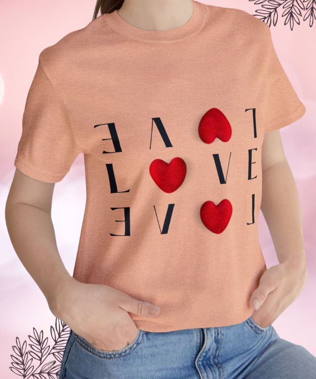 Love Sparkle Valentine T-Shirt - Image 7
