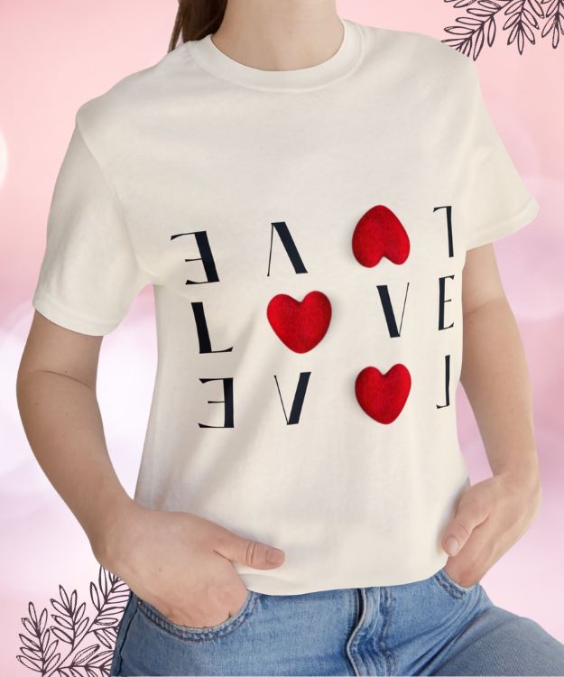 Love Sparkle Valentine T-Shirt - Image 5