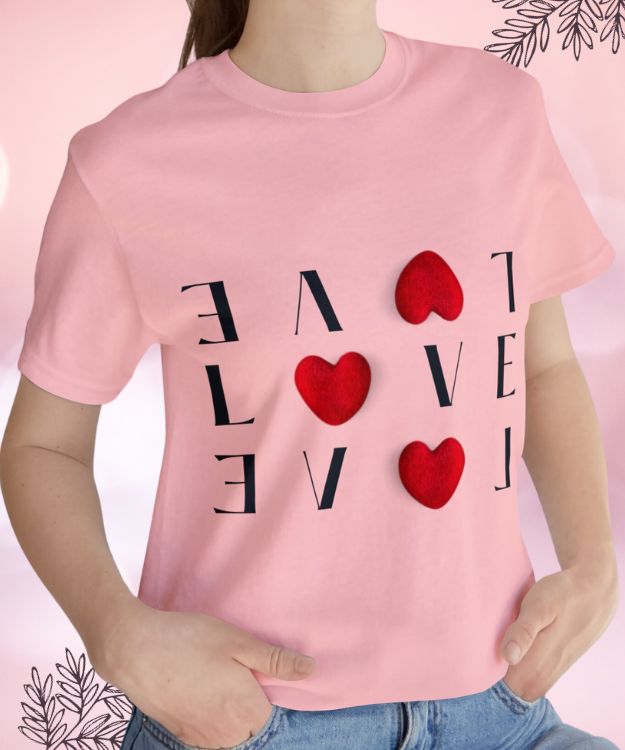 Love Sparkle Valentine T-Shirt - Image 4