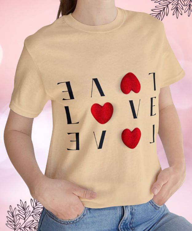 Love Sparkle Valentine T-Shirt - Image 3