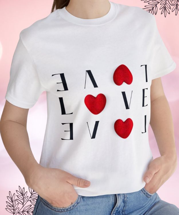 Love Sparkle Valentine T-Shirt - Image 2